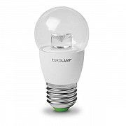 Лампа светодиодная ЭКО (D) G45. 5W. E27. 3000K прозрачная (50) EUROLAMP Київ
