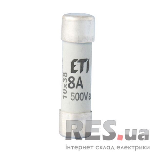 Предохранитель цилиндрический CH10x38 gG 8A ETI Київ - изображение 1