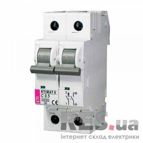 Автоматический выключатель ETIMAT 6 2p C 0,5 A ETI Київ - изображение 1