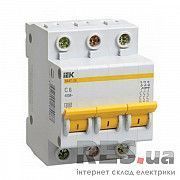 Автоматический выключатель BA47-29 3p 6A IEK Київ