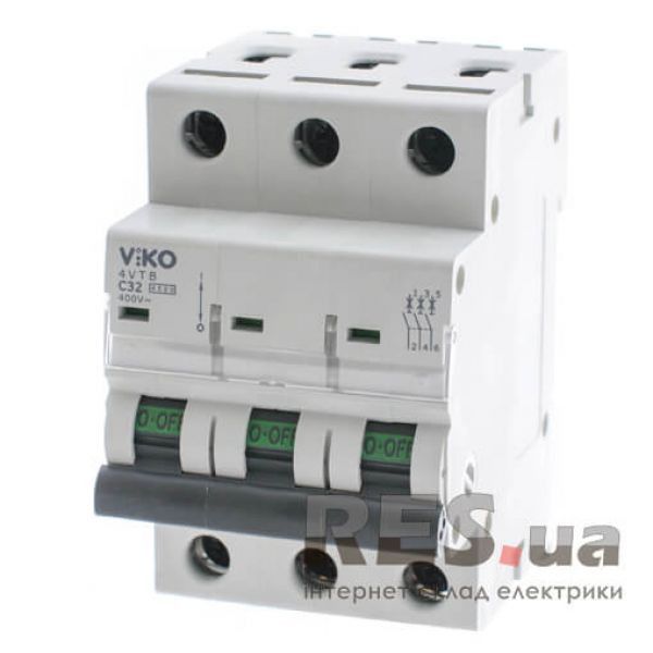 Автоматический выключатель 4VTB-3C 40А 3п. VIKO Київ - изображение 1