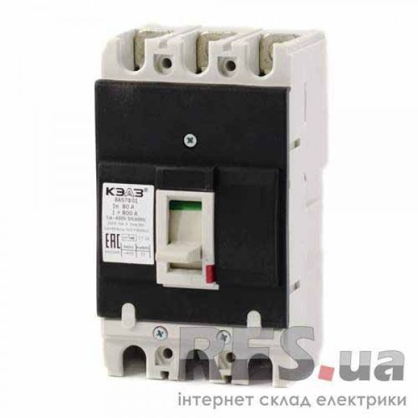Автоматический выключатель ВА-57Ф31 800 400АС УХЛ3 80 А КЕАЗ Киев - изображение 1