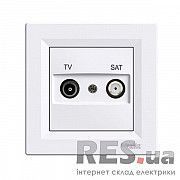 Розетка TV-SAT Schneider Asfora конечная Белая (EPH3400121) Київ