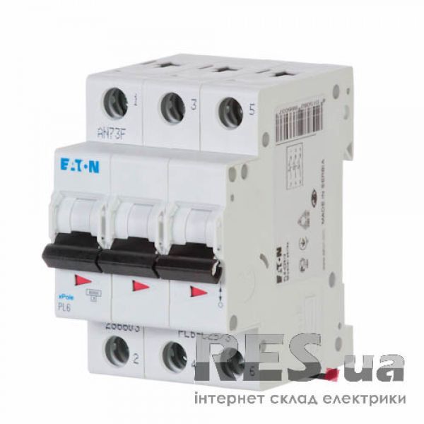 Автоматический выключатель PL6-B25/3 25А 3п. Eaton Київ - изображение 1