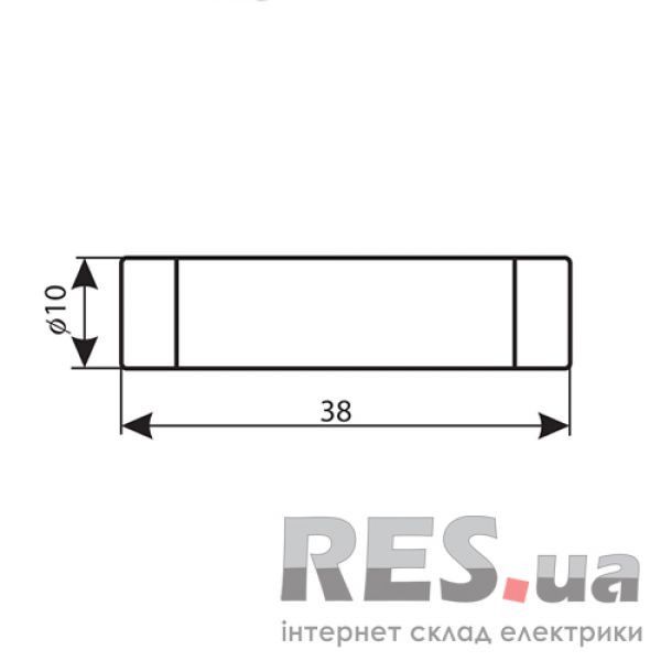Предохранитель цилиндрический CH10x38 AM 10A ETI Київ - изображение 1