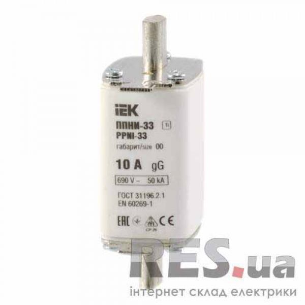 Предохранитель ППНИ33 10А габарит 00 IEK Київ - изображение 1