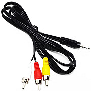 Кабель Atcom 3xRCA to 3.5 мм (M/M) 1.8 м Чорний (17320) (Код товару:39457) Харьков
