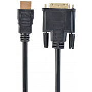 Кабель Cablexpert HDMI-DVI V 1.3 (M/M), 3 m Black (CC-HDMI-DVI-10) (Код товару:39275) Харьков