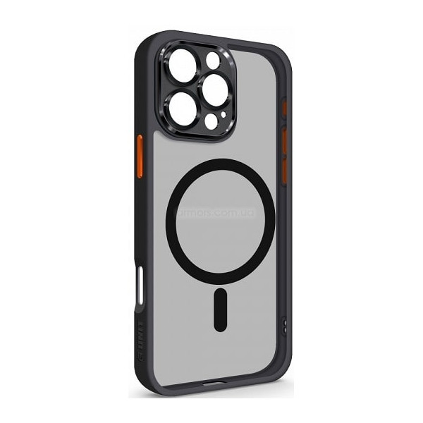 Чохол ArmorStandart Unit MagSafe SE для Apple iPhone 16 Pro Max Black Orange (ARM81150) (Код товару: Харьков - изображение 1
