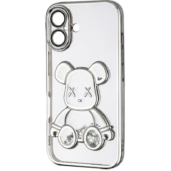 DM Чохол Shining Bear Case Protected Camera iPhone 16 Silver (Код товару:39673) Харьков - изображение 1