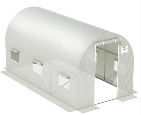Теплица садовая, парник Польша 2x4x2 м белая 8м2 Хорол - изображение 1