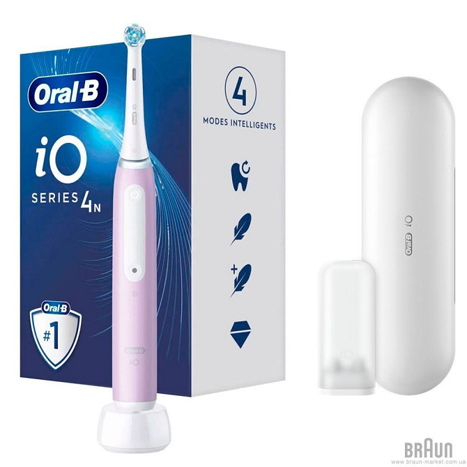 Электрическая зубная щетка Oral-B iO Series Pink 4N IOG4-1A6-1DK розовая Київ - изображение 1