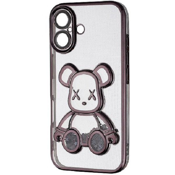 DM Чохол Shining Bear Case Protected Camera iPhone 16 Black (Код товару:39674) Харьков - изображение 1