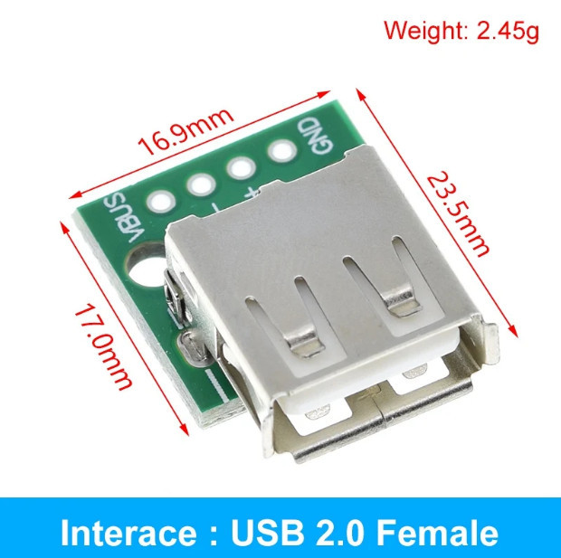 Разъем USB типа A (мама) на плате Борисполь - изображение 1