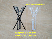 Наклейка на авто Молния Белая Светоотражающая Борисполь