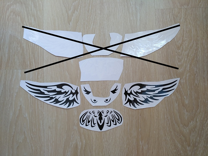 Наклейка на авто Сова на задний значок автомобиля для Mazda Борисполь - изображение 1