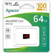 Карта пам'яті Apacer microSDXC 64GB UHS-1 Class 10 (AP64GMCSX10UB-RA) (Код товару:39146) Харьков