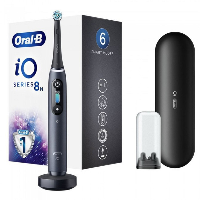 Электрическая зубная щетка Braun Oral-B iO Series 8  iOM8-1B2-2BD Київ - изображение 1