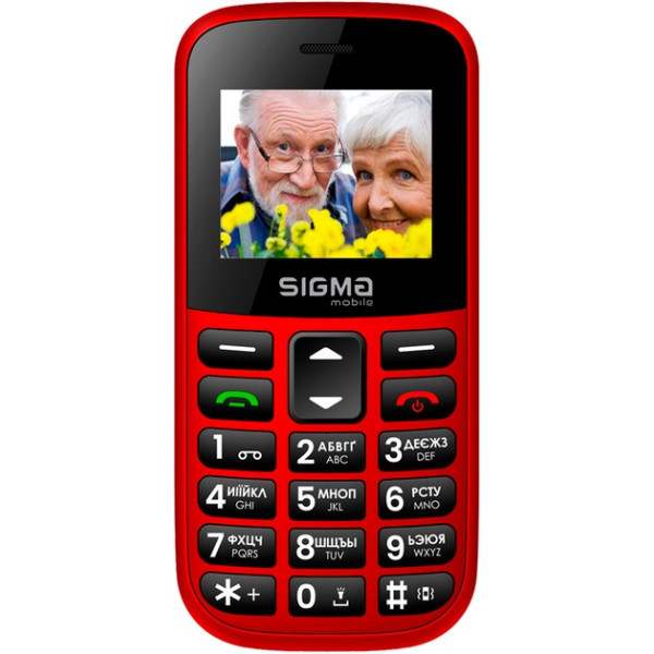 Телефон Sigma Comfort 50 Easy Red (Код товару:40070) Харьков - изображение 1