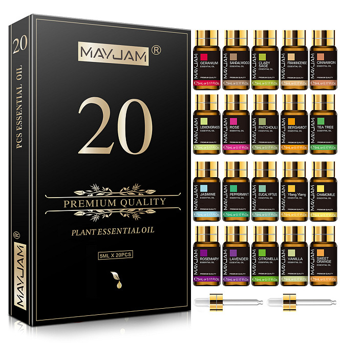 Подарунковий набір MAYJAM Essential Oils 20 шт. 5 мл ефірні масла Київ - изображение 1