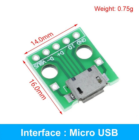 Разъем micro USB на плате Борисполь - изображение 1