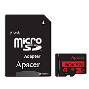 Карта пам'яті Apacer microSDHC 32GB UHS-I Class 10 (R100MB/s) (AP32GMCSH10UB-RA) (Код товару:40109) Харьков