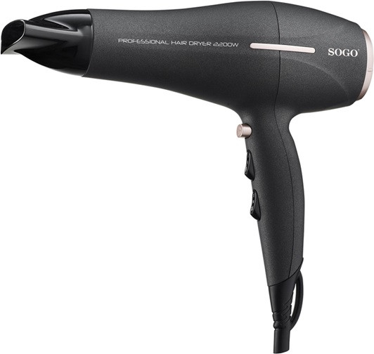 Фен для сушки волос SOGO SS-3675 2200 Вт черный Київ - изображение 1