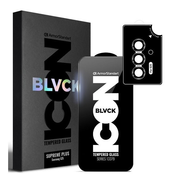 Захисне скло ArmorStandart Supreme Plus Black Icon для Samsung S25 (ARM85453) (Код товару:40757) Харьков - изображение 1