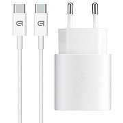 Мережевий зарядний пристрій ArmorStandart AR-TA800W USB-C 25W + cable USB-C to USB-C White (ARM63804 Харьков