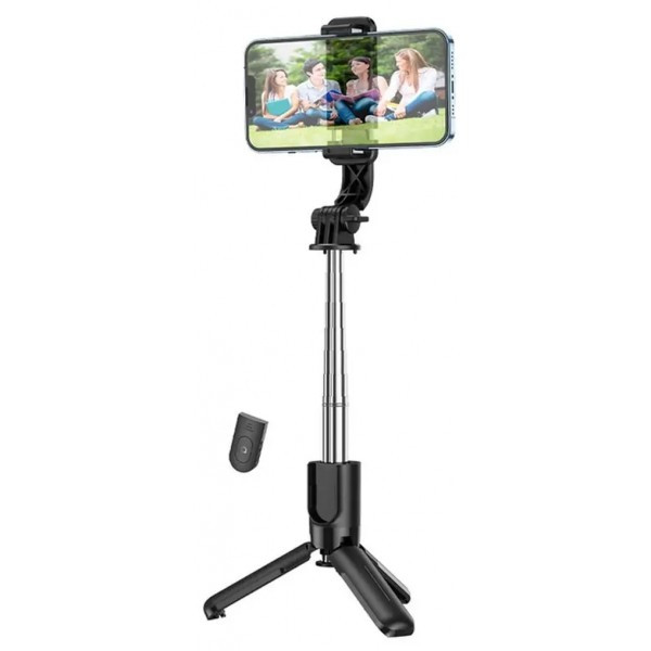 Монопод Hoco K17 Figure mini live broadcast stand Black (Код товару:37400) Харьков - изображение 1
