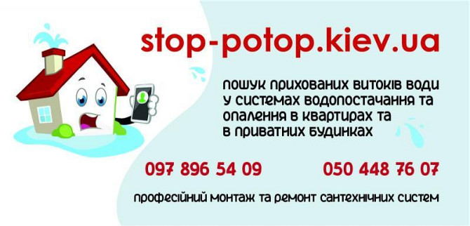 Професійний пошук витоків води у Києві – захистіть свій дім вже сьогодні! Киев - изображение 1