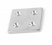 Магніт 40x40x4 mm -7/3.5 mm x 4 потай Полтава