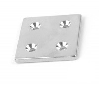 Магніт 40x40x4 mm -7/3.5 mm x 4 потай Полтава - изображение 1