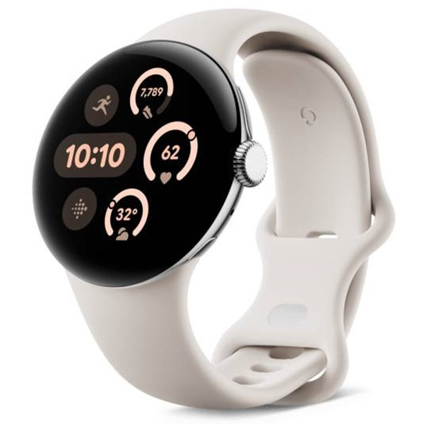Смарт-годинник Google Pixel Watch 3 45 mm Wi-Fi Polished Silver Aluminum Case/Porcelain Active Band  Харьков - изображение 1
