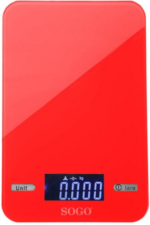 Весы кухонные SOGO SS-3960R 5 кг красные Киев - изображение 1