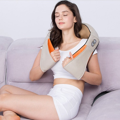 Массажер для шеи и плеч роликовый с функцией обогрева New Massager of Neck Kneading 19123 24 Вт Київ - изображение 1