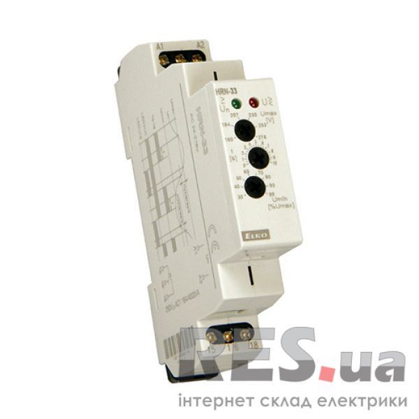 Реле контроля напряжения HRN-33 48 - 276VAC ETI Київ - изображение 1