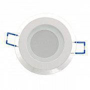 Светильник LED Panel (кругл.) 6W 3000K 220V стекло EUROLAMP Київ
