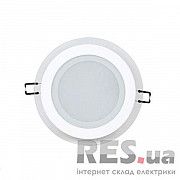 LED panel круг 12W 6500K белый HL688LG Horoz Киев