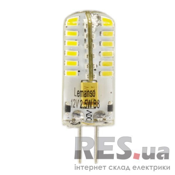 Лампа светодиодная 2,5 W G4 48LED 4500K 12V 150LM LM350 Lemanso Киев - изображение 1