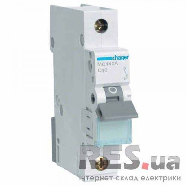 Автоматический выключатель Hager MC 140А 40A 1p C Київ - изображение 1
