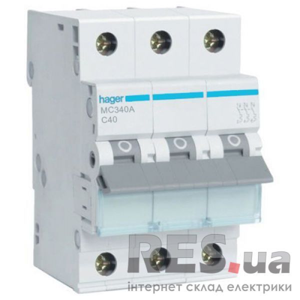 Автоматический выключатель Hager MC 340А 40A 3p C Київ - изображение 1