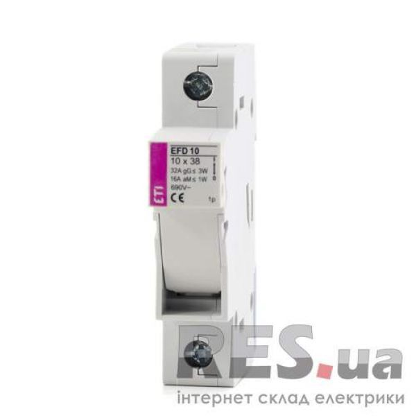 Разъединитель на DIN - рейку для предохранителей 10х38 EFD 10 1P ETI Киев - изображение 1