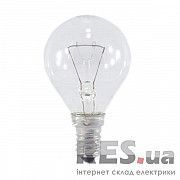 Лампа шар 60Вт Е14 прозрачная гофра Р45 Киев