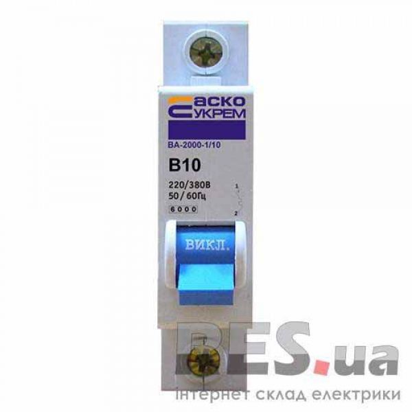 Автоматический выключатель ВА-2000 1р 1А АсКо Укрем Киев - изображение 1