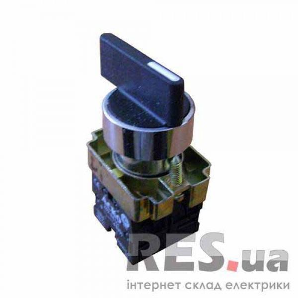 Переключатель XB2-BJ53 1NO+1NO 3-позиционный с самовозвратом поворотный удлиненная ручка АскоУкрем Київ - изображение 1