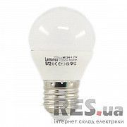 Лампа светодиодная 4W E27 12LED 380LM 6500K мат. G45 / LM324 шар Lemanso Киев