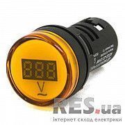Вольтметр желтый цифровой AD22-22 DVM 80-500 В AC АскоУкрем Киев