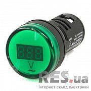 Вольтметр зеленый цифровой AD22-22 DVM 80-500 В AC АскоУкрем Киев