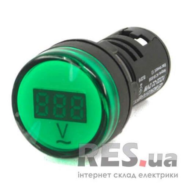 Вольтметр зеленый цифровой AD22-22 DVM 80-500 В AC АскоУкрем Киев - изображение 1